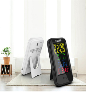 Jam LCD <span class=keywords><strong>Digital</strong></span> 9 Inci Tampilan Temperatur untuk Wanita, Jam Kalender Tempramen Memori 9 Inci - Product Image 5