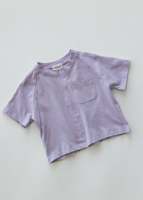 T-shirt Oversize d'Été pour Filles, Imprimé au Dos, Manches Courtes Raglan, en Coton, Hauts Décontractés pour Enfants et Tout-Petits, Vente en Gros
