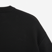 Pull ras du cou pour homme imprimé et respirant, avec poignets côtelés, broderie tricotée, offre ODM