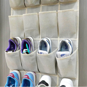 Hanging Shoe Organizer Storage <b>Bag</b> 150x100cm Nonwoven Felt Large Capacity Wall Door Back <b>Space</b> Saving Minimalist Design - Product Image 1