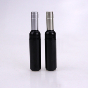 Contenant de brillant à lèvres en plastique doré en forme de bouteille de vin de 7 ml, mignon et tendance, tubes vides argentés avec bouchon à vis pour rouge à lèvres - Product Image 3