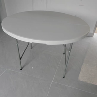 Machine de moulage par extrusion-soufflage de haute précision pour table ronde pliable en plastique HDPE, couleur et logo personnalisés
