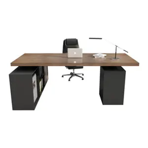 De gros bureau armoire pc-Bureau moderne et Simple en L, combinaison de chaise, bureau d'ordinateur, avec meuble latéral