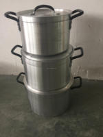 Set Panci Masak Aluminium Berat 3 Buah Laris di Afrika 24/27/30CM Lapisan Satin