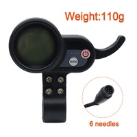 Trottinette électrique JP avec écran LCD intelligent, 36V-60V, écran couleur étanche deux-en-un, matériau en aluminium