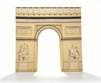Support mural de toile de fond personnalisé en métal pour portail d'accueil, cadre robuste de 32 mm, 10x9 pieds, 7.5x7.5 pieds, avec housse en tissu tendu, pour décoration de mariage et de fête