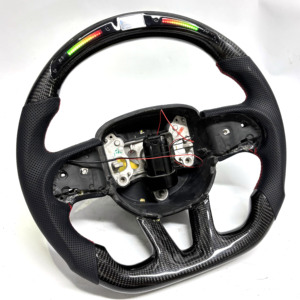 Volante Personalizado de Fibra de Carbono Negra para Hellcat Charger Grand - Product Image 3