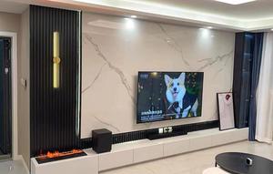 แผงตกแต่ง PVC มันวาวสูง 1220 * 2440 แผงผนังแผ่นหินอ่อน UV - Product Image 2