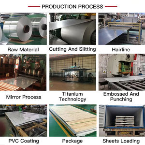 PVD kaplama altın ayna paslanmaz çelik levha 201 304 316 430 300 serisi sınıf bükme ve delme işleme hizmetleri ile - Product Image 5