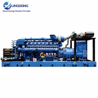 Groupe électrogène industriel au biogaz CCHP 1100 kW, groupe électrogène biomasse 1375 kVA, moteur Cummins K50N-G11B, démarrage automatique pour projet industriel