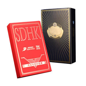 Maßgefertigtes Kartenspiel aus 100 % wasserdichtem Material, Poker-Spiel mit Standard-Textur und Box, direkt ab Werk - Product Image 1