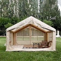 Tente gonflable d'extérieur résistante au vent, facile à gonfler, pour 2-3 personnes, idéale pour le camping, la randonnée et la maison.