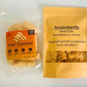 Essentiels de plein air, allume-feu en bois pour la cuisine au feu de camp, la cuisson, le barbecue, charbon de bois fabriqué à la machine - Product Image 2