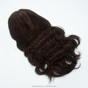 Extensiones de Cabello Humano Europeo 12A con Base de Piel, Toppers para Mujer, Cabello Virgen Europeo con Cutícula Alineada, Topper de Encaje con Base de Piel - Product Image 5