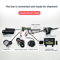 Kit de Conversion de Moteur de Moyeu Sans Balais Sans Engrenage 1000W 48V avec Batterie au Lithium – Pour VTT, Vélo Électrique de Livraison, Vélo Électrique