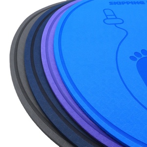 Tapis de saut circulaire pliable sans cordon en TPE, écologique, antidérapant et insonorisant, pour la maison et la gym, marque privée sportive - Product Image 6