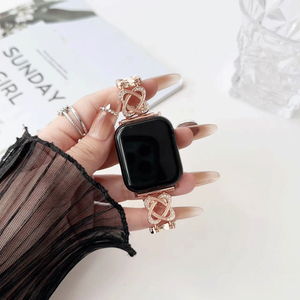 ผู้หญิงหรูหราเลดี้เพชรแฟชั่นสําหรับ <span class=keywords><strong>Apple</strong></span> นาฬิกา 9 8 <span class=keywords><strong>7</strong></span> 6 5 4 3 2 1 สายรัดข้อมือโซ่โลหะนาฬิกา smartwatch สร้อยข้อมือ - Product Image 5