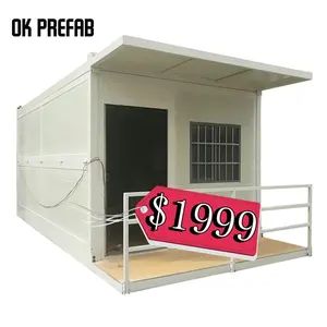 Ok Prefab Labor Camp Folding Container Van And Portable Cabins foldable container house For Sale