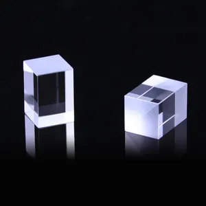 K9 Optical Glass Glued Prism Full Transparent Prism K9 Material Optical Glass Cube Beam Splitting Prism