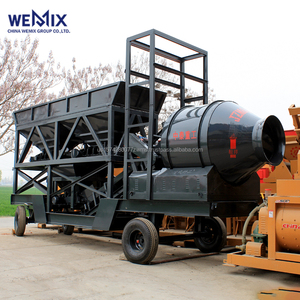 YHZM2000 Planta dosificadora de hormigón móvil Mezclador de tambor Tipo de tambor Planta mezcladora móvil - Product Image 1