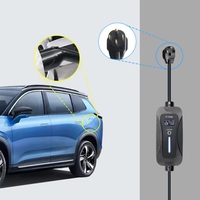Chargeur EV portable réglable et fixe de type 1 à différentes prises 16A 32A pour véhicules, chargeur EV intelligent