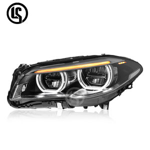 อุปกรณ์ตกแต่งรถยนต์ ไฟหน้า LED 12V 6000K ABS รุ่นใหม่ สำหรับรถยนต์ซีรีส์ 5 ปี 2011-2017 พร้อมไฟเลี้ยวแบบอัพเกรด สีเหลืองและสีขาว DRL LED Technol - Product Image 4