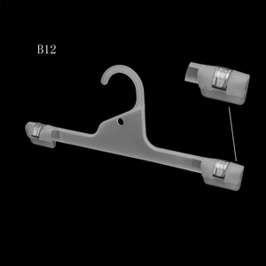 plastic material factory price white pants display clips hanger