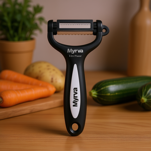 Pelapatate 3-in-1 Myrva in Plastica, Utensile da Cucina Manuale per Pelatura - Product Image 2