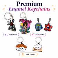 Porte-clés en émail personnalisé, porte-clés en alliage de zinc irrégulier, illustration de dessin animé, porte-clés avec logo, souvenir, étiquette de clé pour la promotion