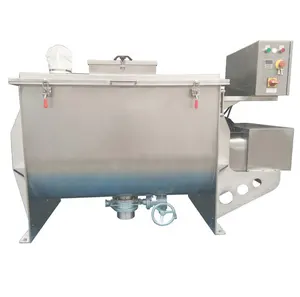 Instant coffee powder processing stainless steel double ribbon agitation machine dual screw mixer