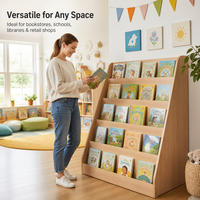 Présentoirs à cartes de vœux en MDF pliables, rotatifs, portables et détachables de haute qualité