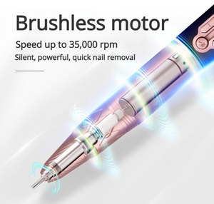 เครื่องเจียรเล็บพกพา OEM ODM รับทำโลโก้ ปากกาขัดเจลไฟฟ้า สำหรับร้านทำเล็บ - Product Image 3