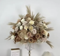 Décoration de mariage personnalisée, fleurs artificielles en boule, rose blush, boule de fleurs, centre de table de mariage pour la décoration