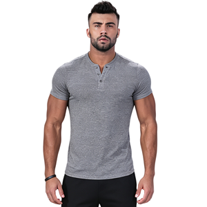 Chemises polo pour hommes, <span class=keywords><strong>t</strong></span>-shirts de sport pour hommes, <span class=keywords><strong>t</strong></span>-shirts de fitness pour hommes, <span class=keywords><strong>t</strong></span>-shirts en nylon de haute qualité à <span class=keywords><strong>col</strong></span> en <span class=keywords><strong>V</strong></span> et boutons pour hommes - Product Image 1