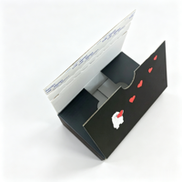 Boîte d'emballage en carton ondulé avec logo personnalisé, bande adhésive facile à déchirer, fermeture éclair, boîte d'expédition pour cosmétiques