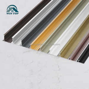 <span class=keywords><strong>Moulure</strong></span> murale décorative en aluminium Win Top Garniture de panneau mural en aluminium Bande de fermeture Décoration murale de fond Garniture de bord de joint - Product Image 2