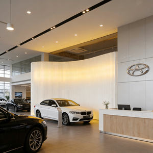 <span class=keywords><strong>Cloison</strong></span> de séparation en papier pliable et extensible pour bureau, studio de diffusion en direct, mur de fond lumineux - Product Image 2