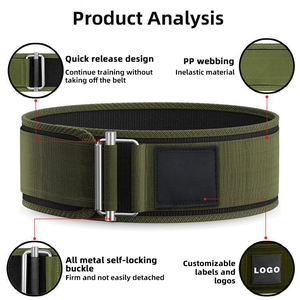 Cinturón de Gimnasio de Primera Calidad Unisex Profesional para Fisicoculturismo, Levantamiento de Pesas y Entrenamiento de Fuerza - Product Image 3