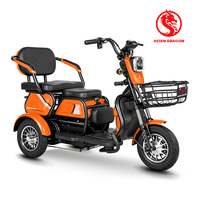 Tricycle électrique 500W 48V à 3 roues et 3 vitesses, haute vitesse, cadre en fer, capteur électronique, longue autonomie, pour passager adulte, loisirs urbains
