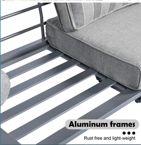 <span class=keywords><strong>2025</strong></span> Top bán ngoài trời nhôm giải trí sofa Set với thiết kế cong hợp kim Hiện Đại Đồ nội thất Patio - Product Image 2