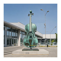 Promotional Park Square Vintage Cello Decorative Bronze Cello for Sale