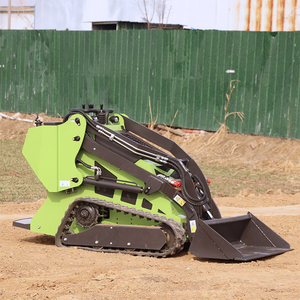 Hydraulic Diesel Mini Crawler Front Loader Skid Steer Loader <b>Track</b> Loader Honda Engine <b>Pump</b> High Efficiency 1 Year 0.2m3 Bucket - Product Image 3