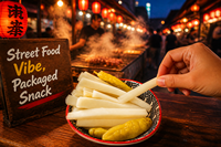 FDA-gecertificeerd HACCP-gecertificeerde ingelegde bamboescheutenreepjes 428g knapperig zuur kant-en-klaar snack