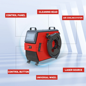 Machine de nettoyage au laser pulsé à vente directe d'usine 100W 200W 300W 500W OEM ODM, machine de décapage de rouille au laser haute efficacité - Product Image 6