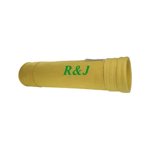 Colector de polvo Tela de filtro de fieltro con aguja Malla de aire P84 Bolsa mezclada Aramida/PPS Bolsa de polvo con revestimiento de PTFE perforado