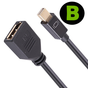 Cable adaptador Mini DisplayPort macho a DisplayPort hembra de 0,3 m para ordenador portátil - Product Image 3