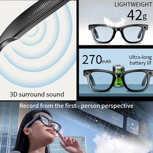 Gafas Inteligentes de Moda con Cámara, Asistente de IA, Carga Magnética, Resistencia al Agua IPX6, Video de 720P, Control por Voz, Aplicación Táctil - Product Image 5