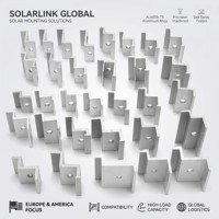 Verstellbare Universelle Eloxierte Endklemme für Bodenmontage-Solaranlagen und Carport-Solarpanel-Montagekit