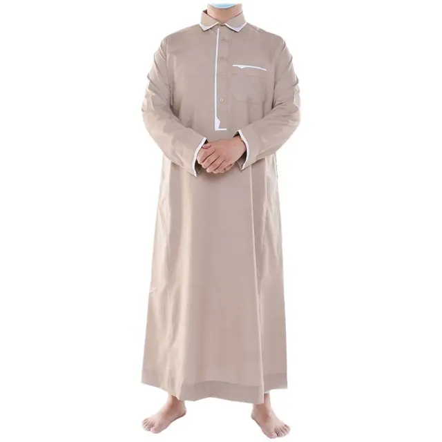 Vendita Diretta della fabbrica Miglior Prezzo Nuovo Modello In Dubai Abaya Musulmano Vestito Uomini Abaya