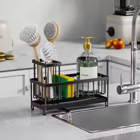 Évier en carbone à prix équitable, bol et support de rangement pour vaisselle sous le plateau de l'évier, éponge, gadgets ménagers asiatiques, meilleur vendeur, produits pour la maison